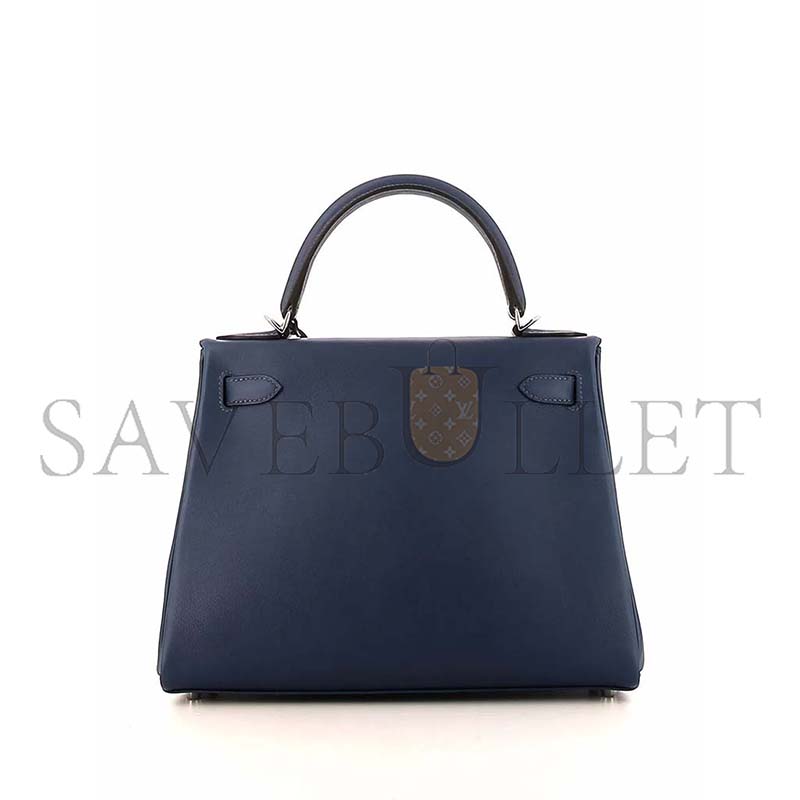 H**mes master kelly 28 vormandum navy silver (28*22*10cm)